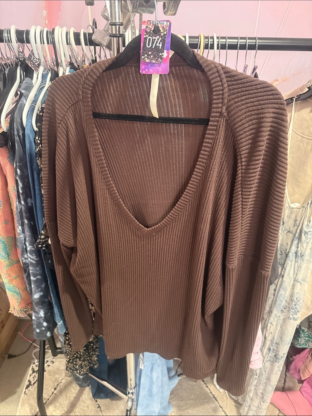 74. group by babaton ribbed longsleeve Large